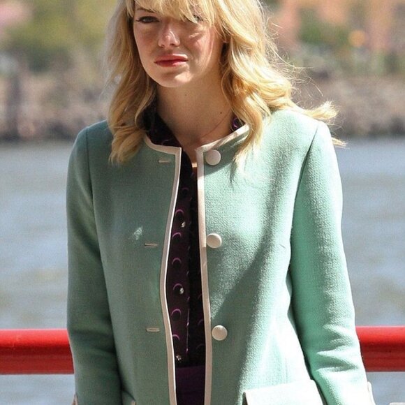 Pink Martini Wool-Blend Duster Coat – Retro Charm - Picture 3 of 4